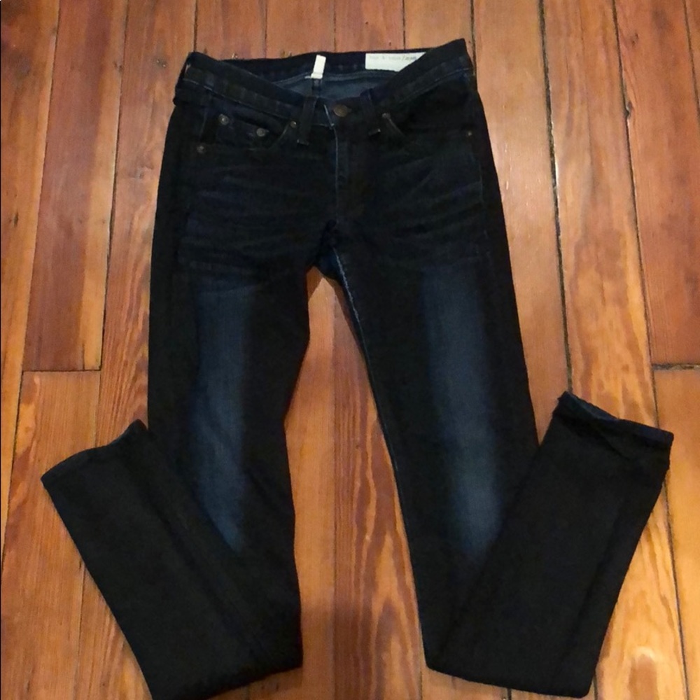Rag and bone skinny jean dark size 24